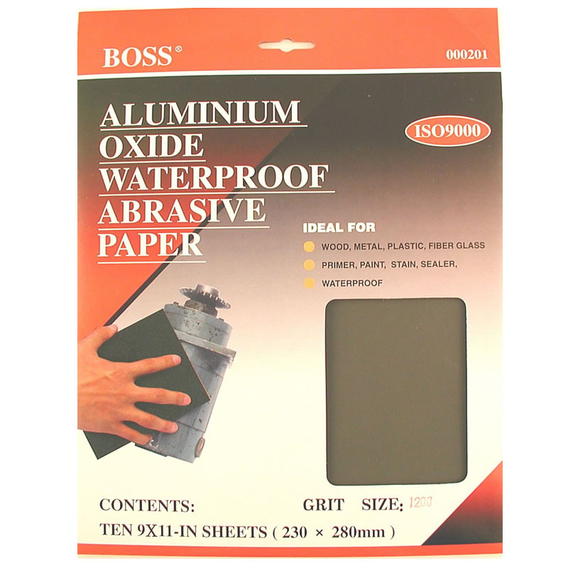 Abrasives Water Paper In Retail Hanger